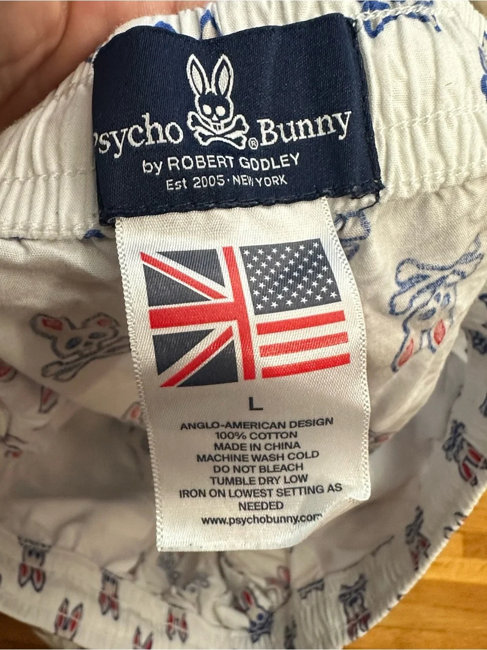 Psycho Bunny Allover Print Logo Lounge Pant L
